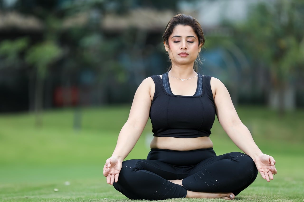 Woman, yoga, meditation — Online Clinics Making TRT More Accessible